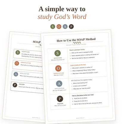 30-Day Bible Study Journal with SOAP Method